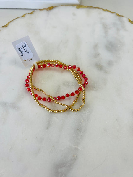 Birthstone Stack Bracelets {Color Options}