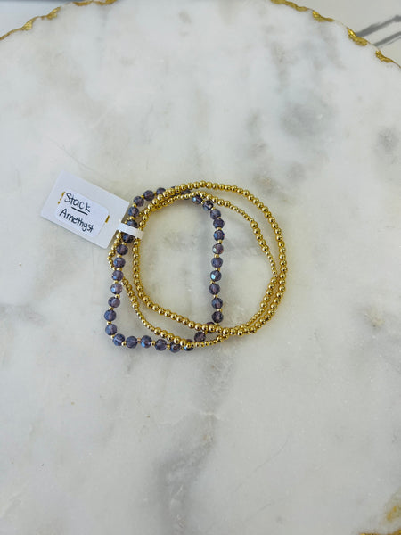 Birthstone Stack Bracelets {Color Options}