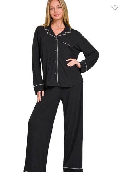 Let’s Stay In Pajama Pants Set {Color Options}